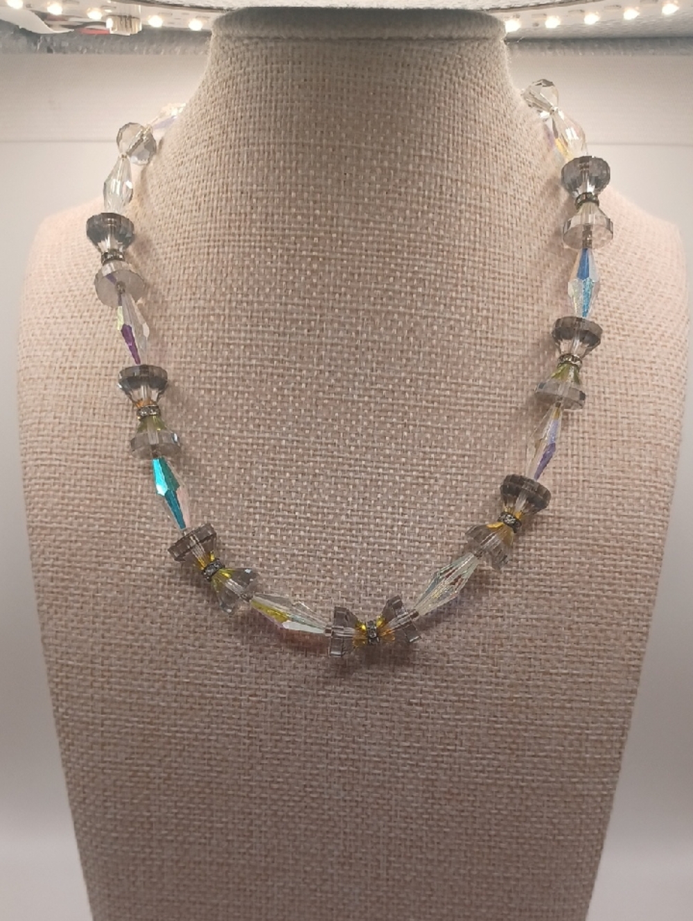 Vendome Crystal Half Cone and Bicone Choker Necklace - Picture 6 of 8